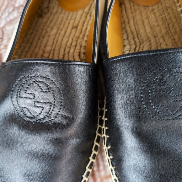 Gucci Leather Espadrilles Women's Size 8.5 - Picture 2 of 4